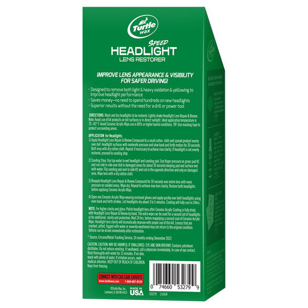 Turtle Wax Speed Headlight Kit